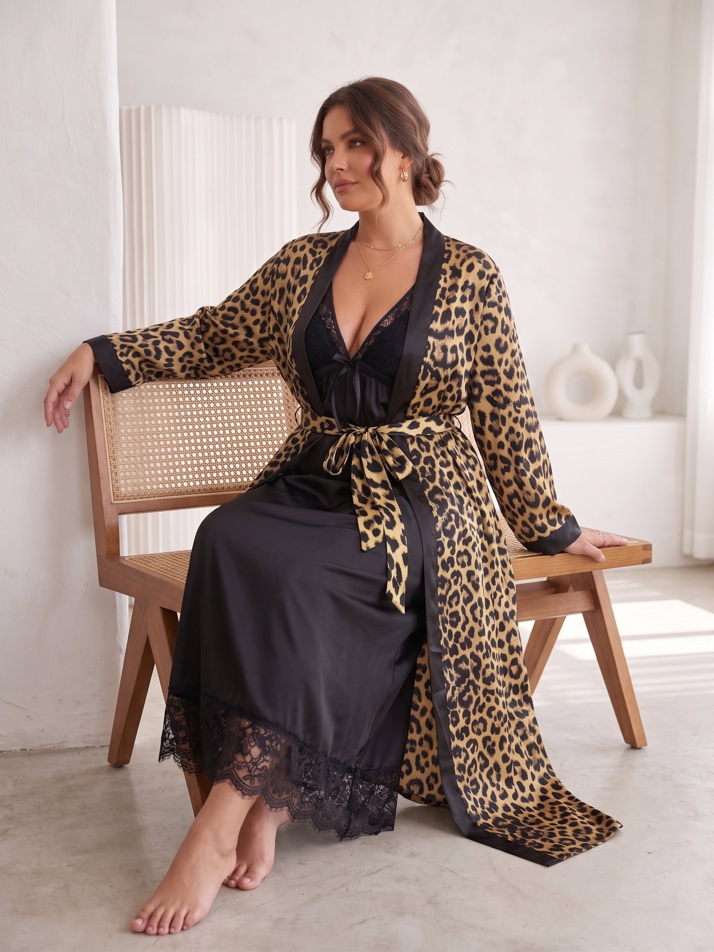 SN-15 3PC SILK NIGHTY