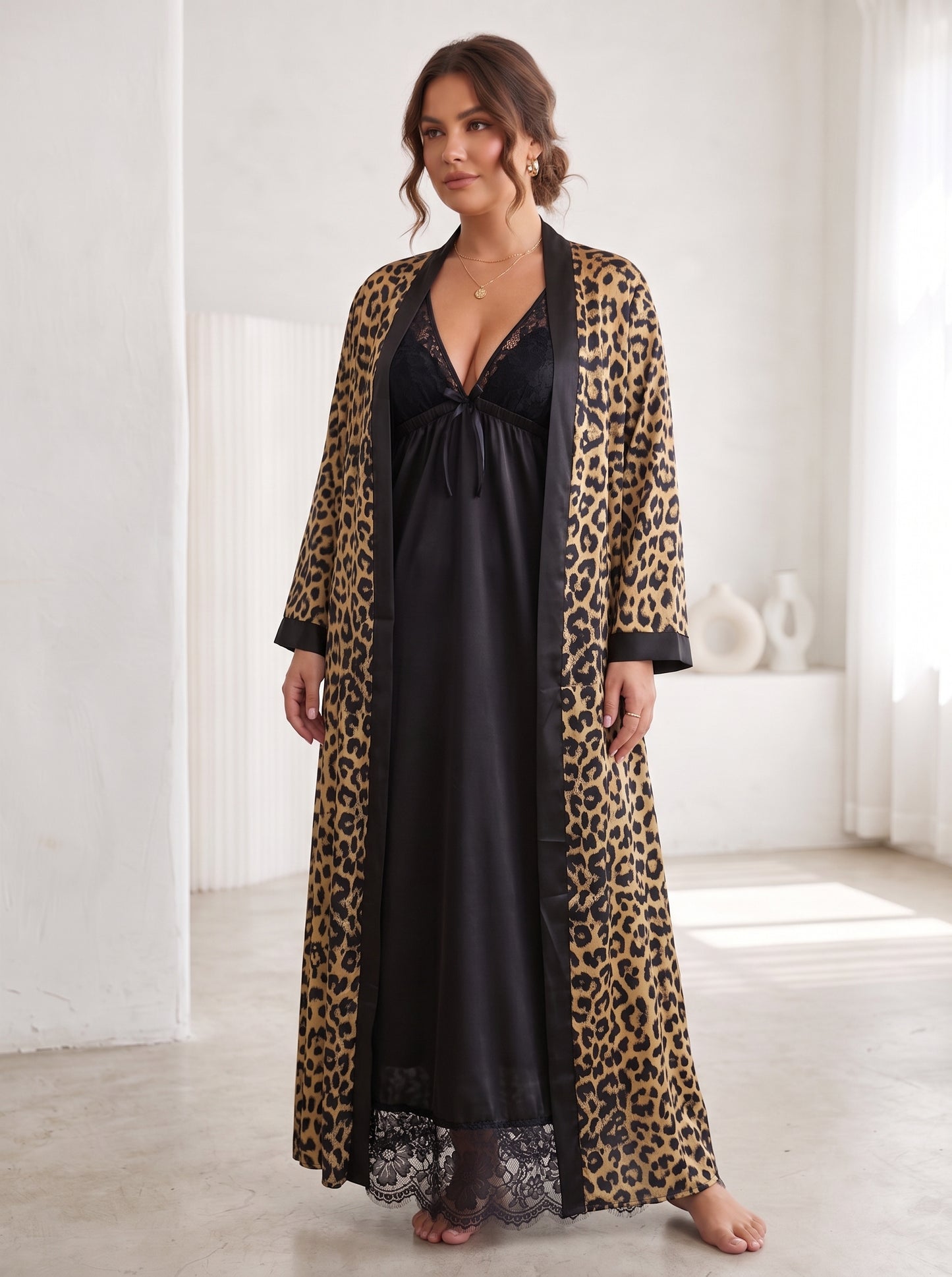 SN-15 3PC SILK NIGHTY