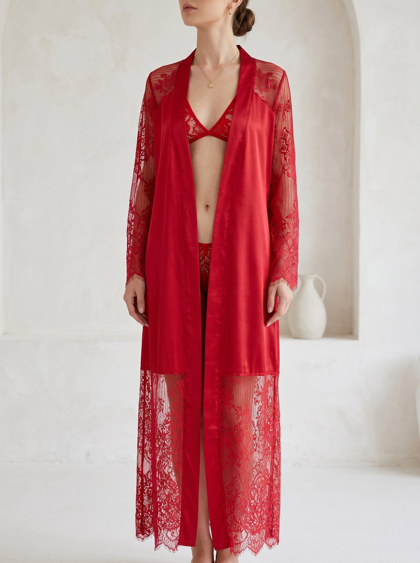 SN-19 3PC SILK NIGTHY