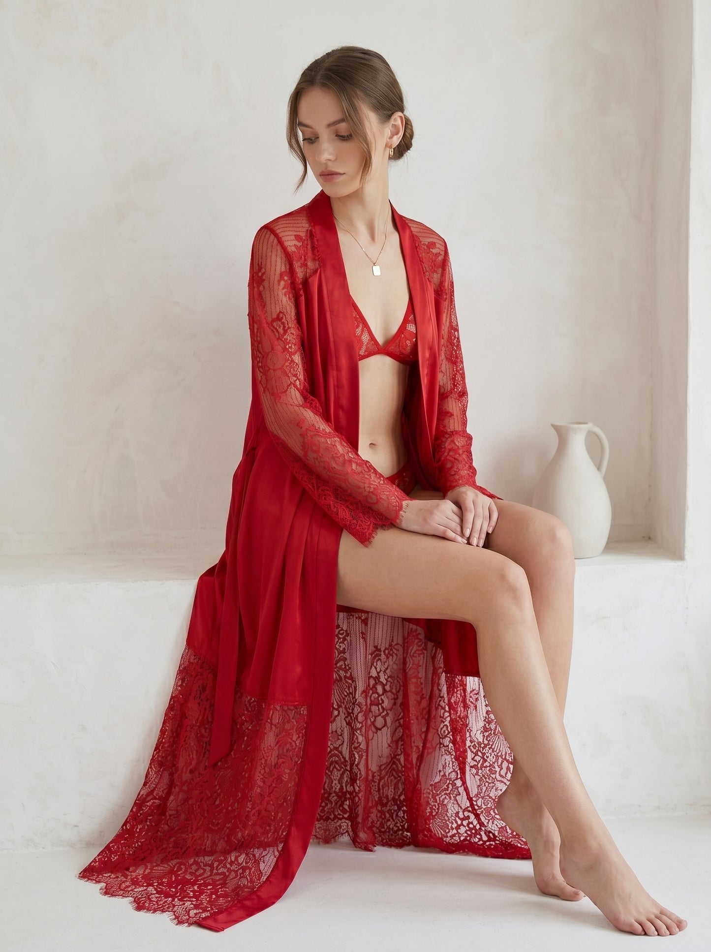 SN-19 3PC SILK NIGTHY