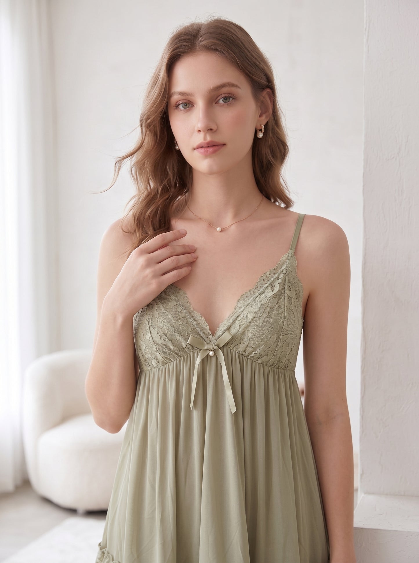 SN-22 3PC SILK NIGHTY