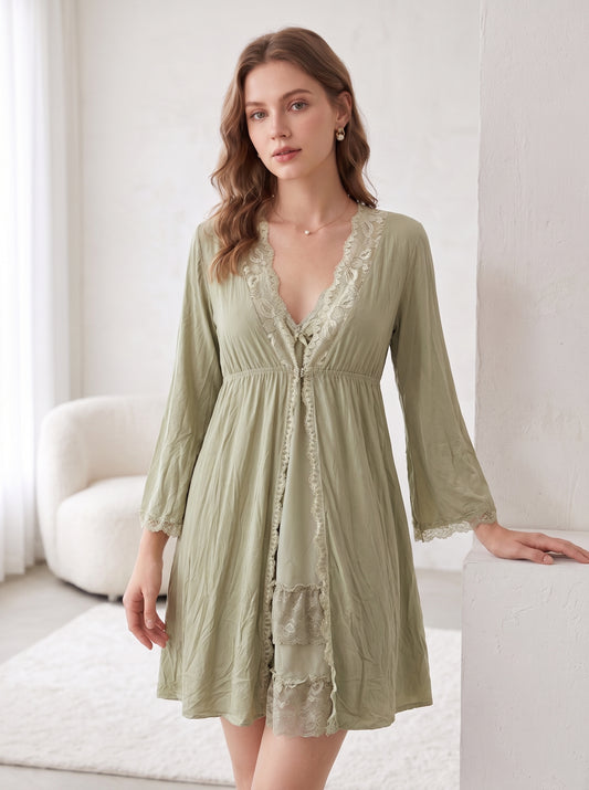 SN-22 3PC SILK NIGHTY