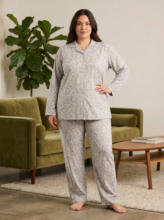 CNS-01 2PC COTTON NIGHT SUIT