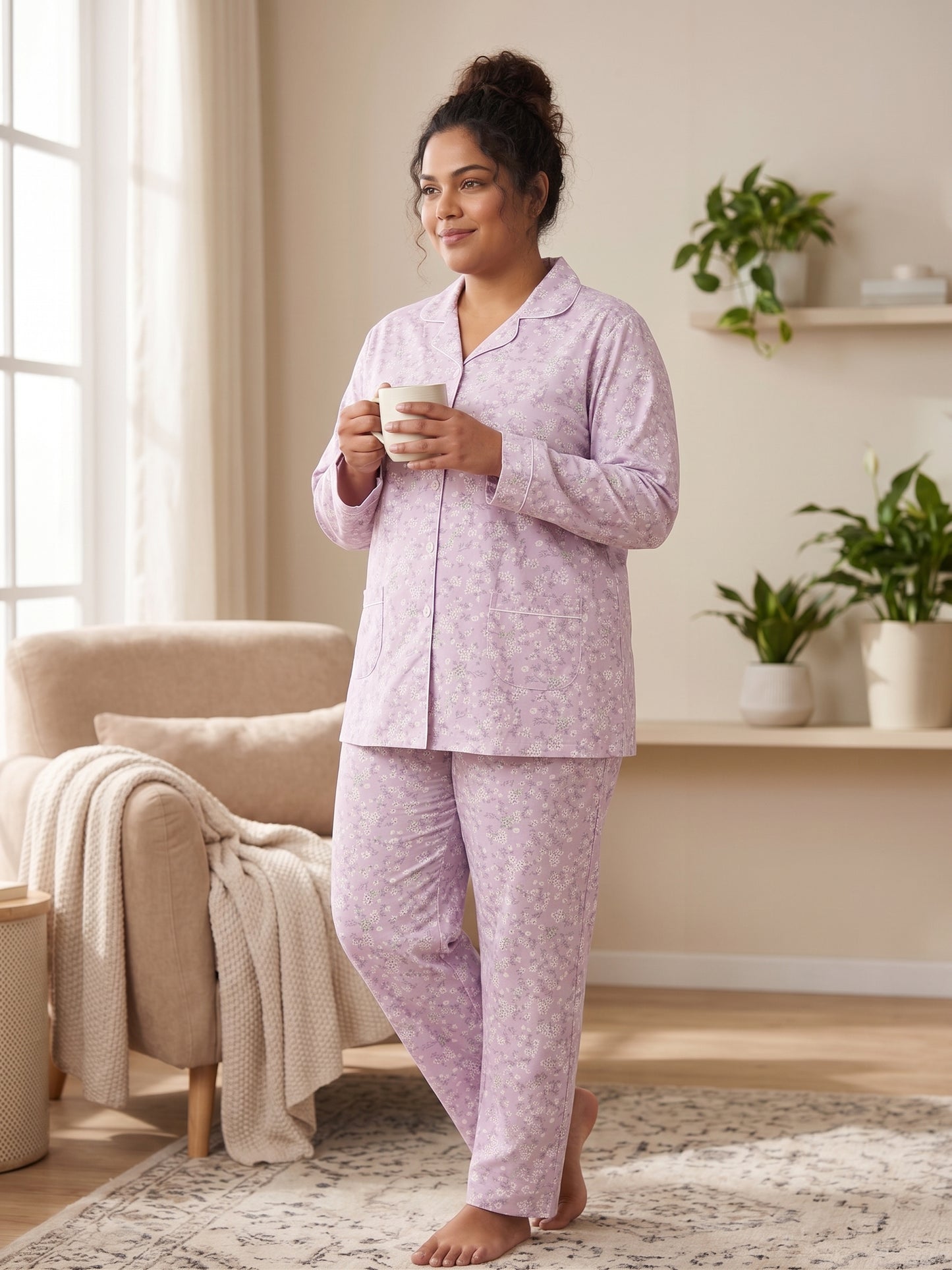 CNS-02 2PC COTTON NIGHT SUIT