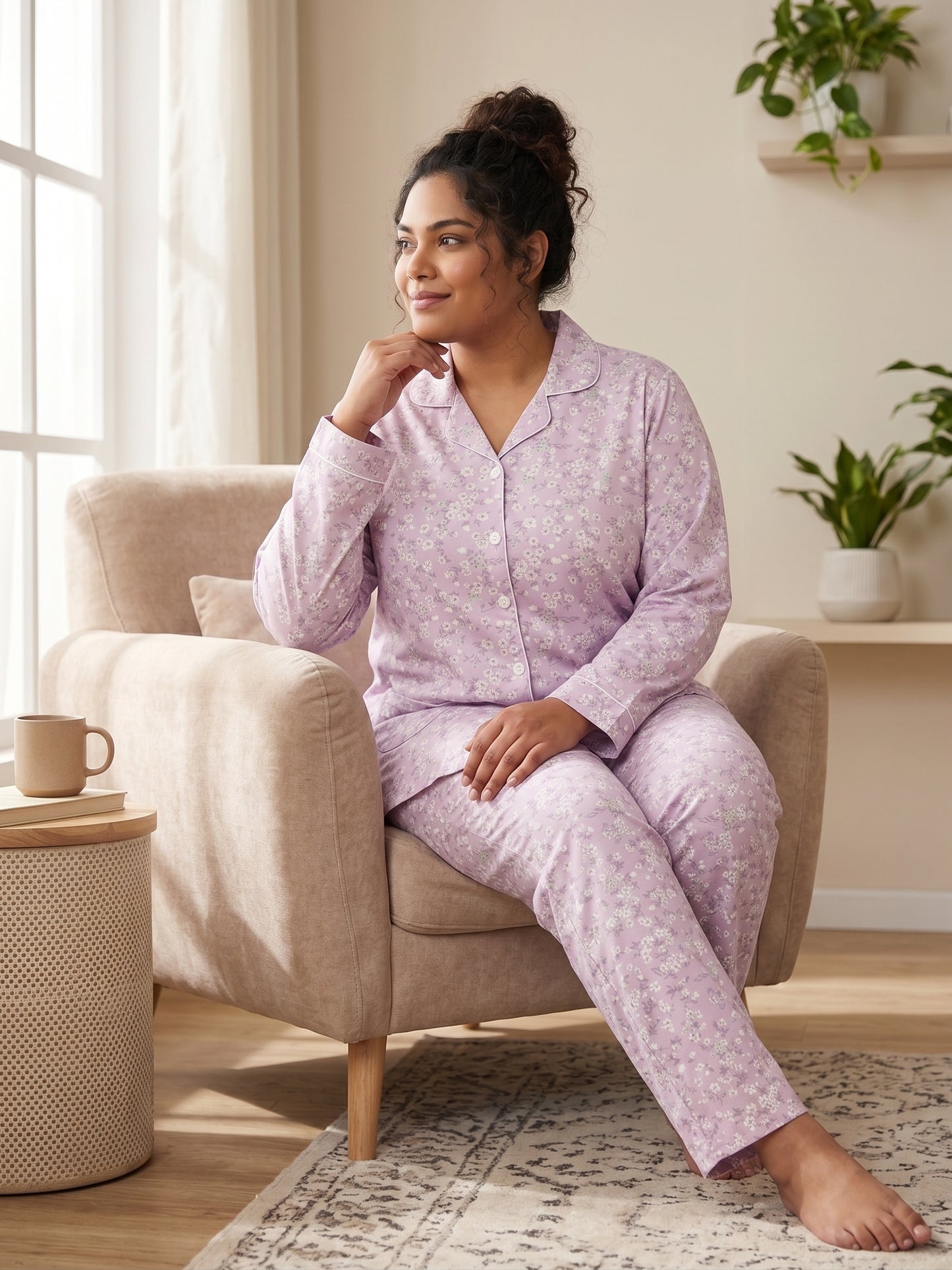 CNS-02 2PC COTTON NIGHT SUIT
