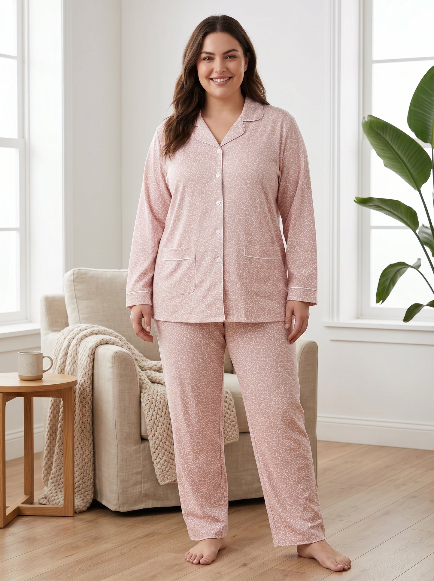 CNS-03 2PC COTTON NIGHT SUIT