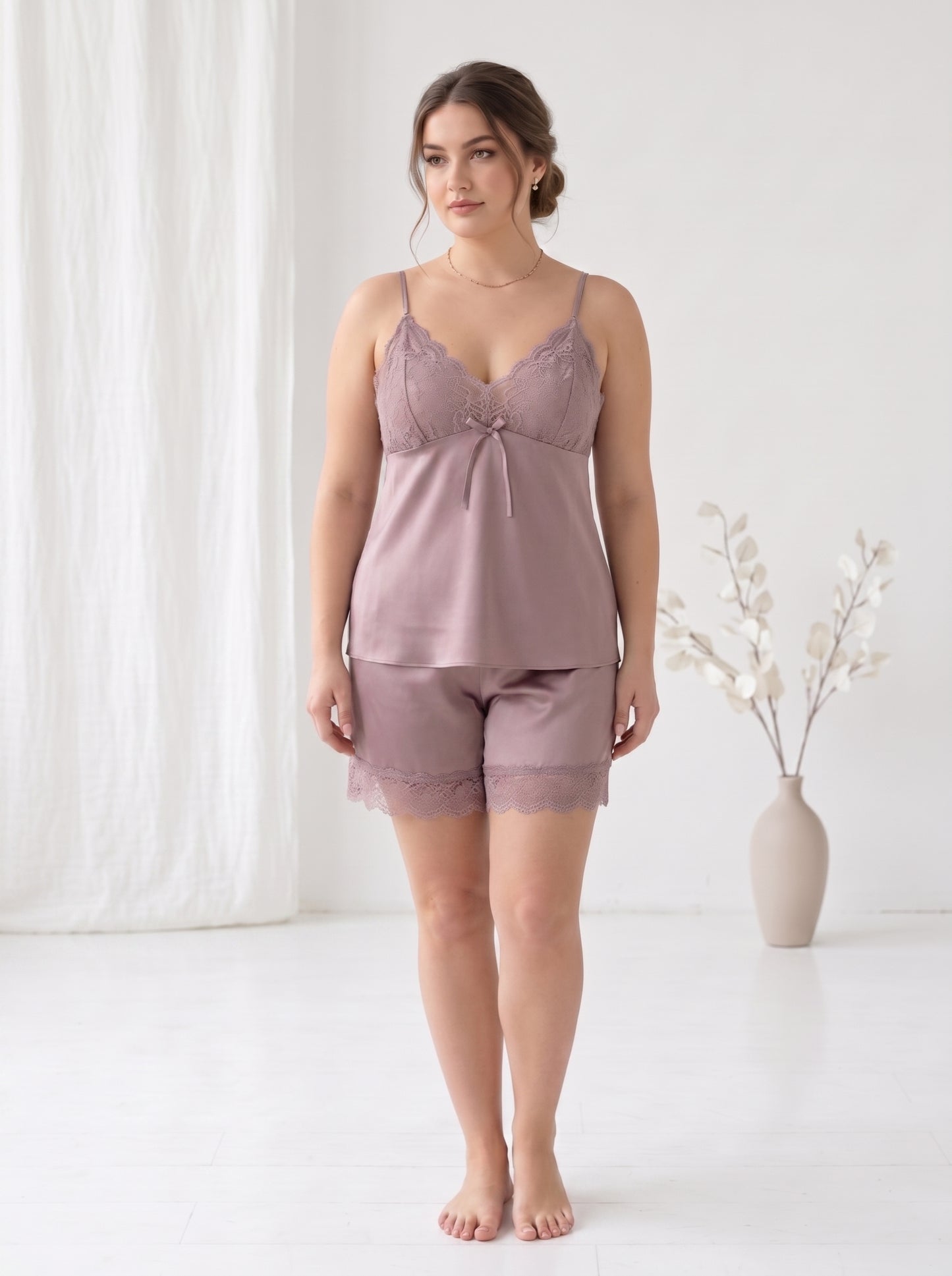 SN-08 3PC SILK NIGHTY