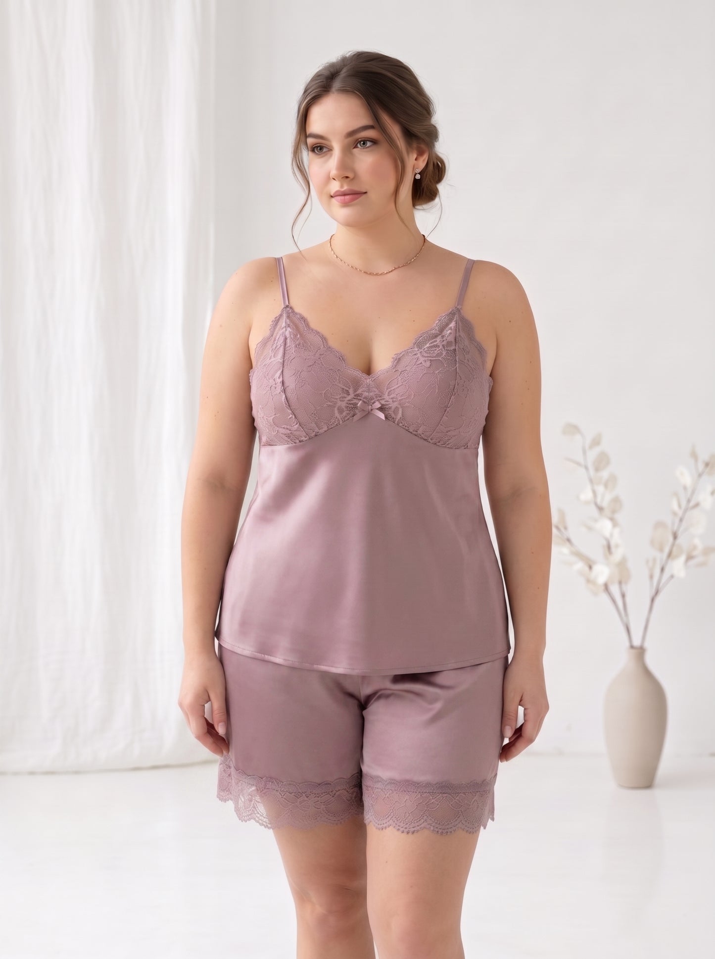 SN-08 3PC SILK NIGHTY