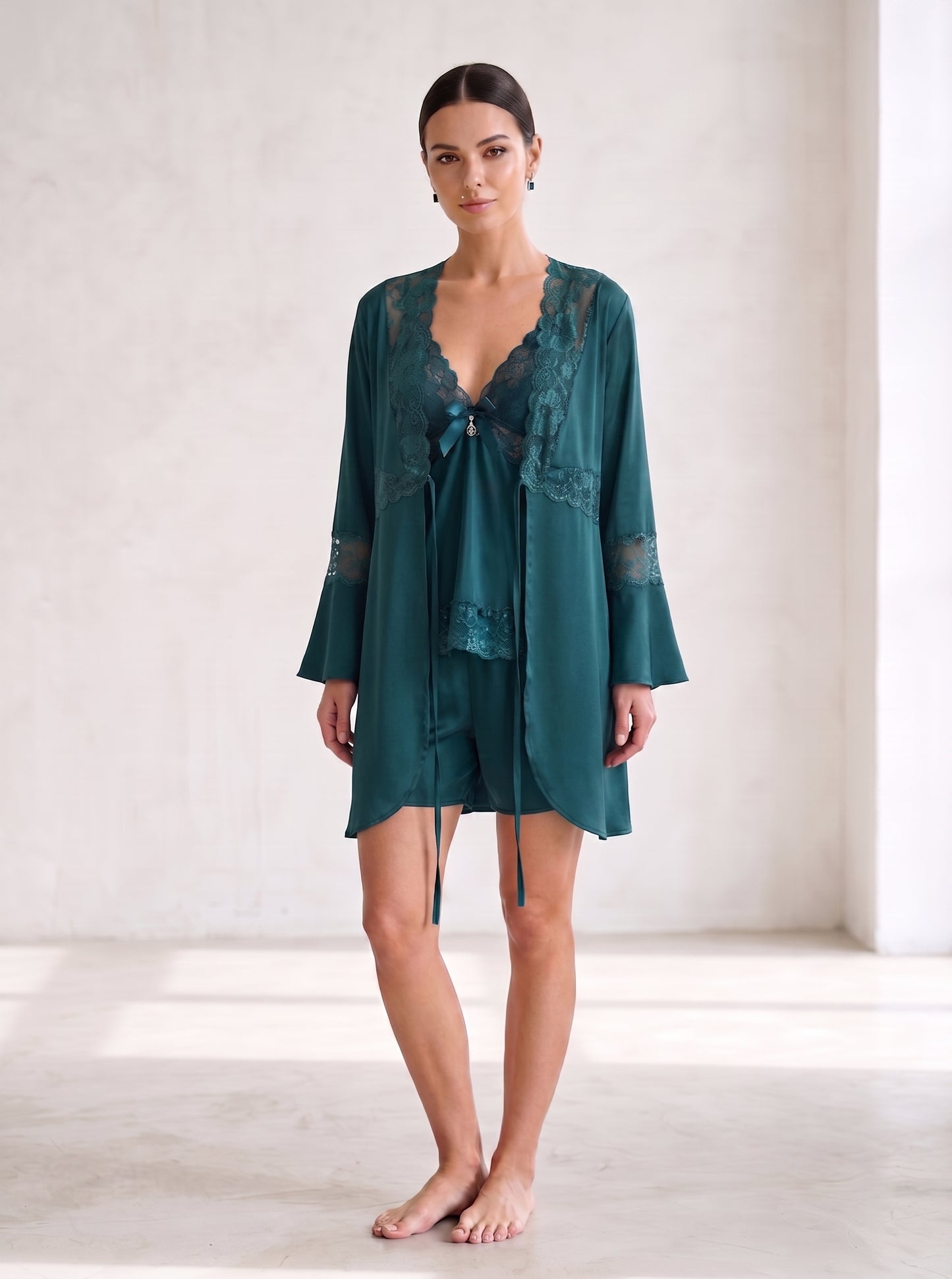 SN-10 3PC SILK NIGHTY