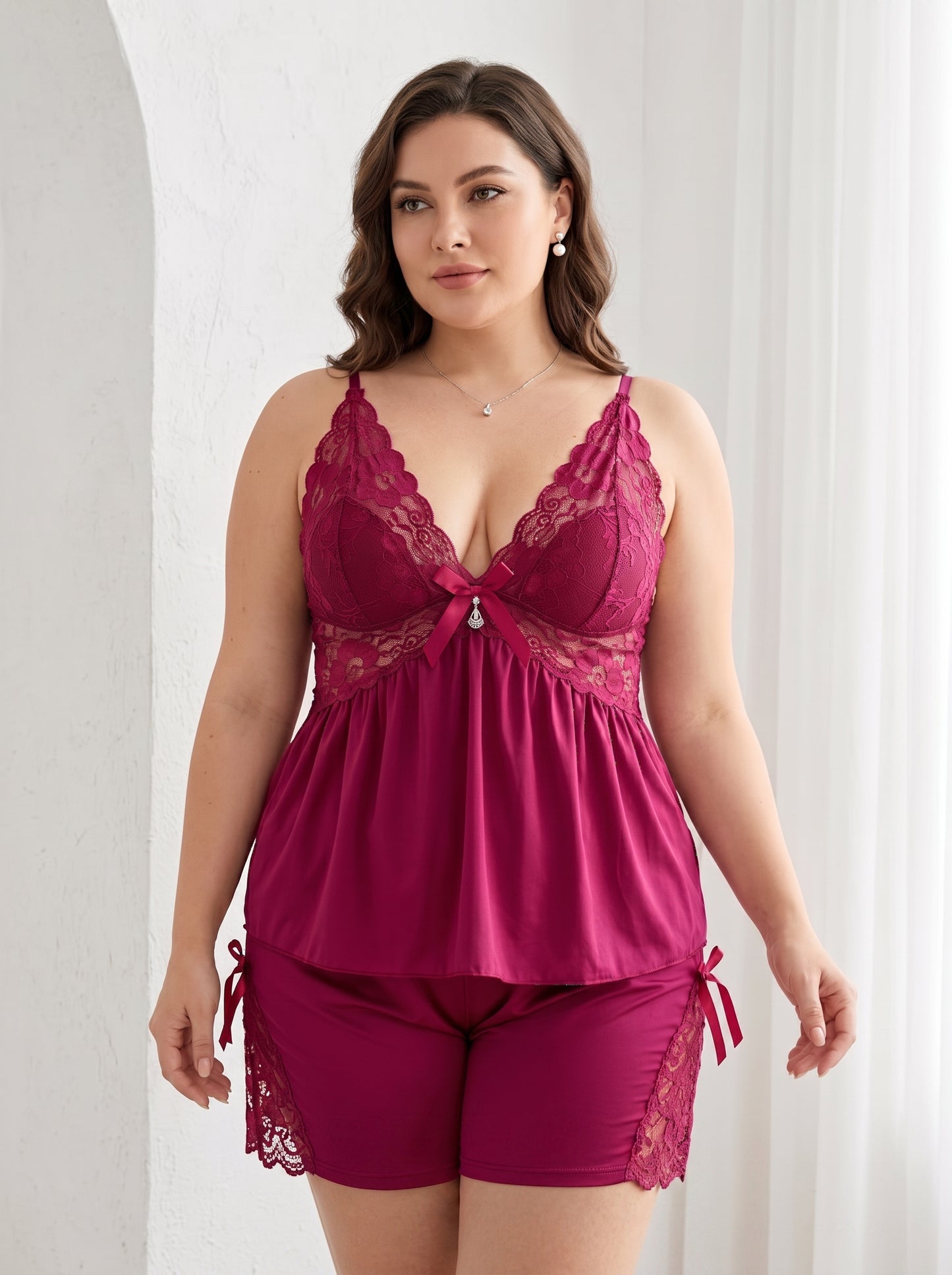 SN-11 3PC SILK NIGHTY