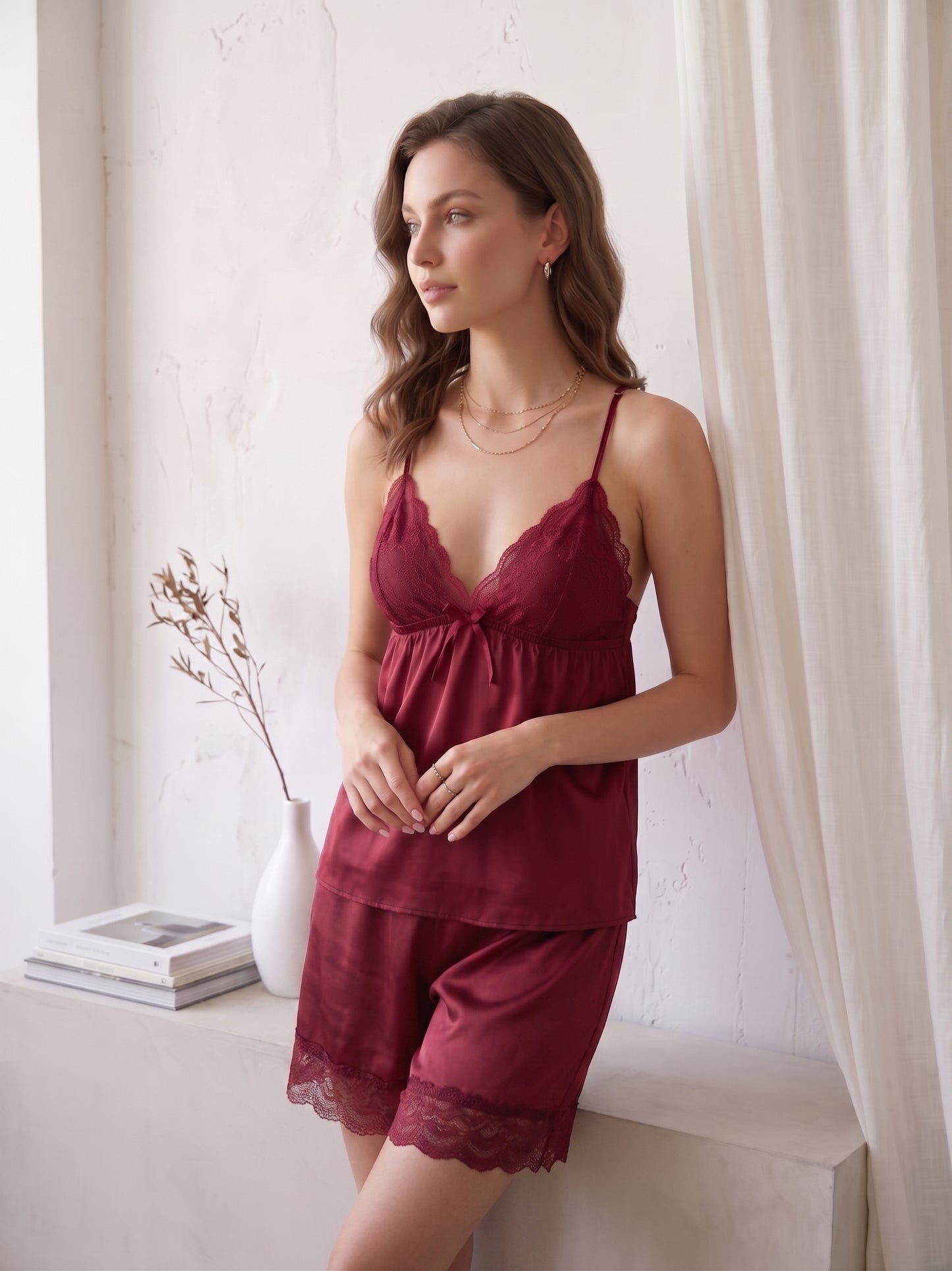 SN-24 3PC SILK NIGHTY
